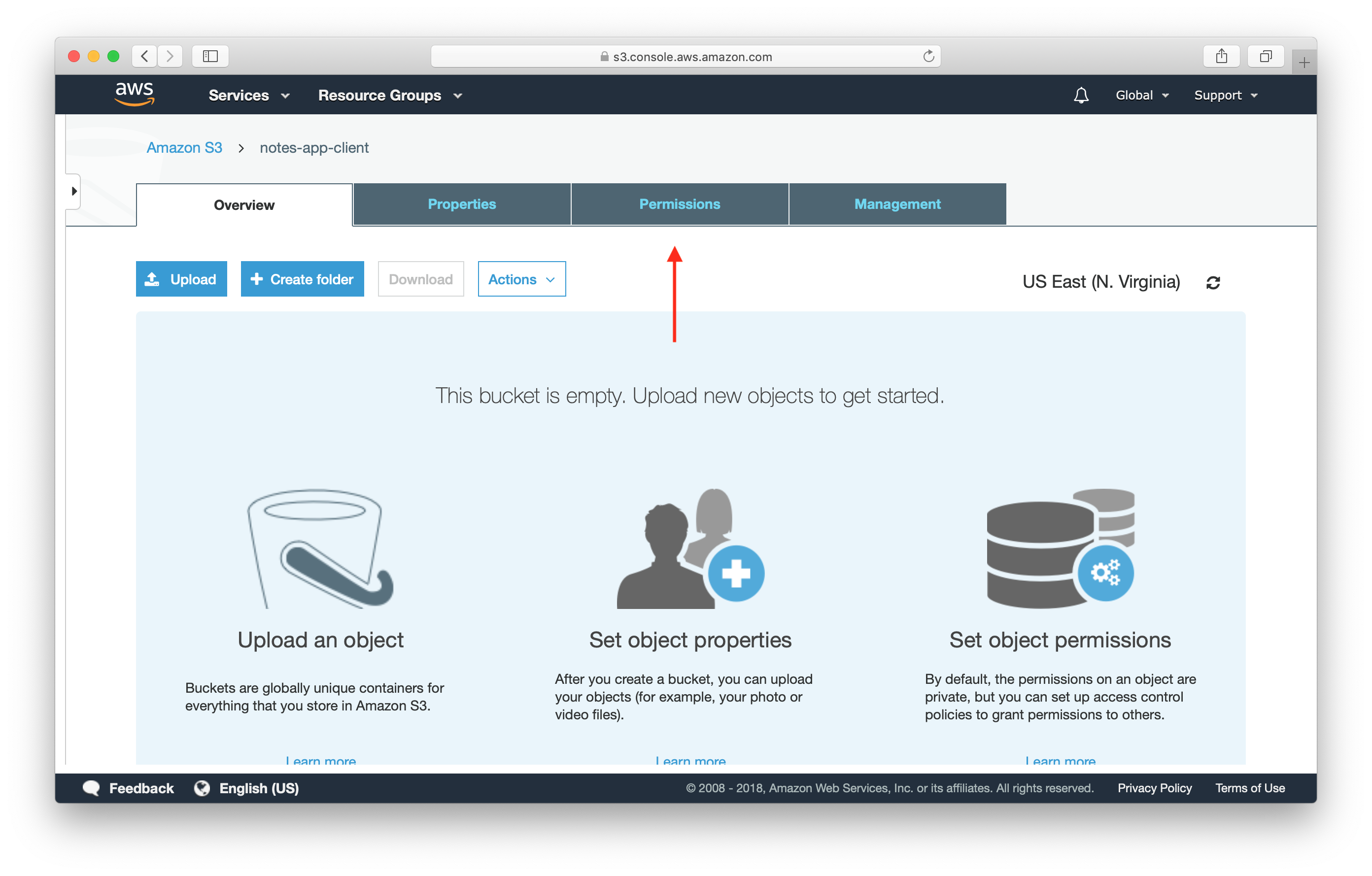 AWS S3 정적 웹사이트 버킷 권한 선택 스크린샷